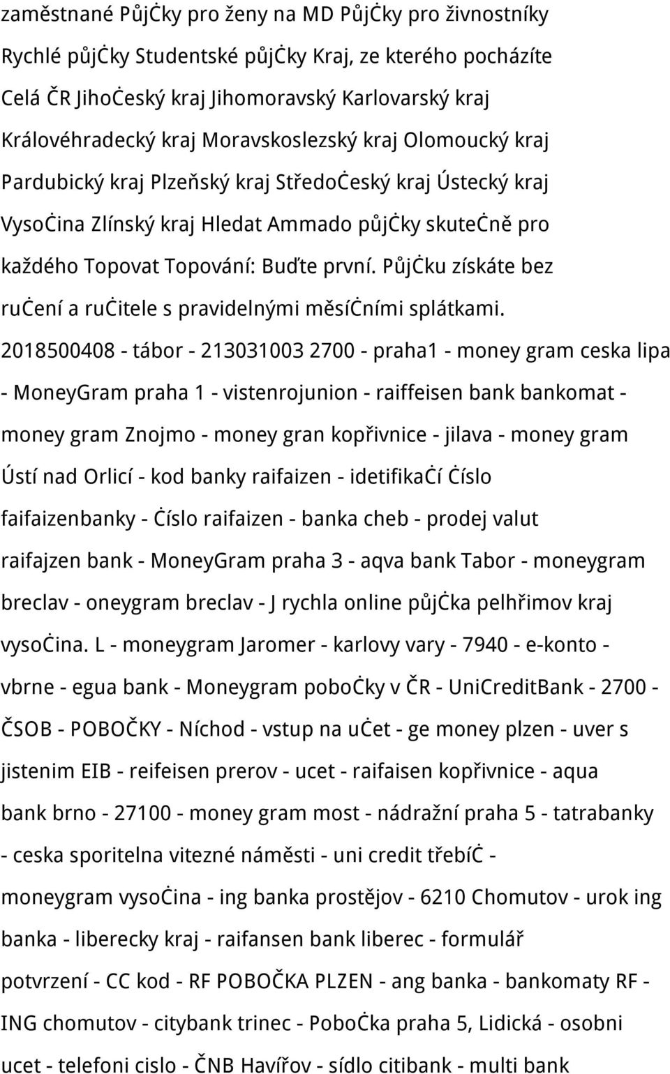 Půjčku získáte bez ručení a ručitele s pravidelnými měsíčními splátkami.