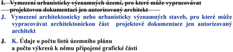 Vymezení architektonicky nebo urbanisticky významných staveb, pro které může vypracovávat