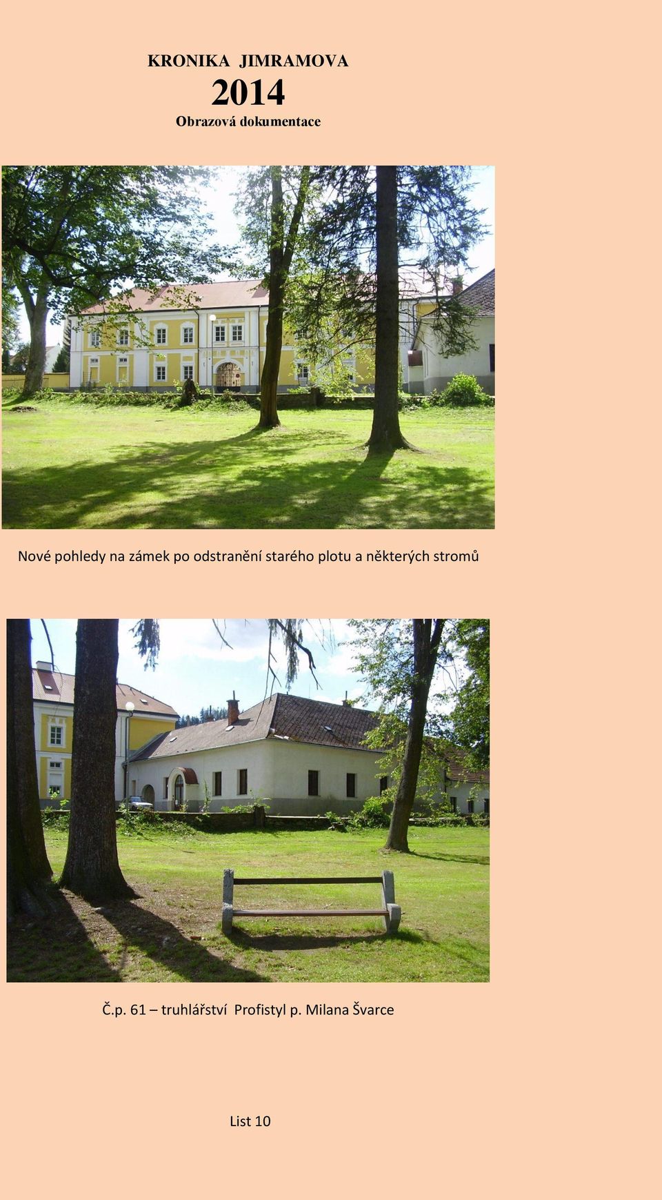 některých stromů Č.p.