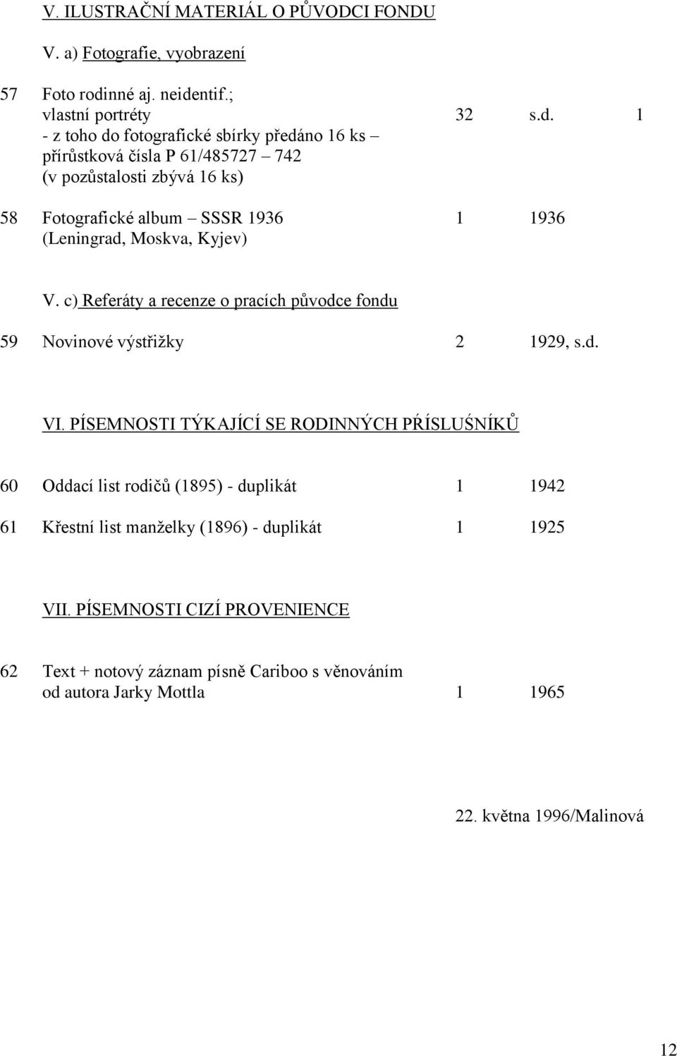 ntif.; vlastní portréty 32 s.d.