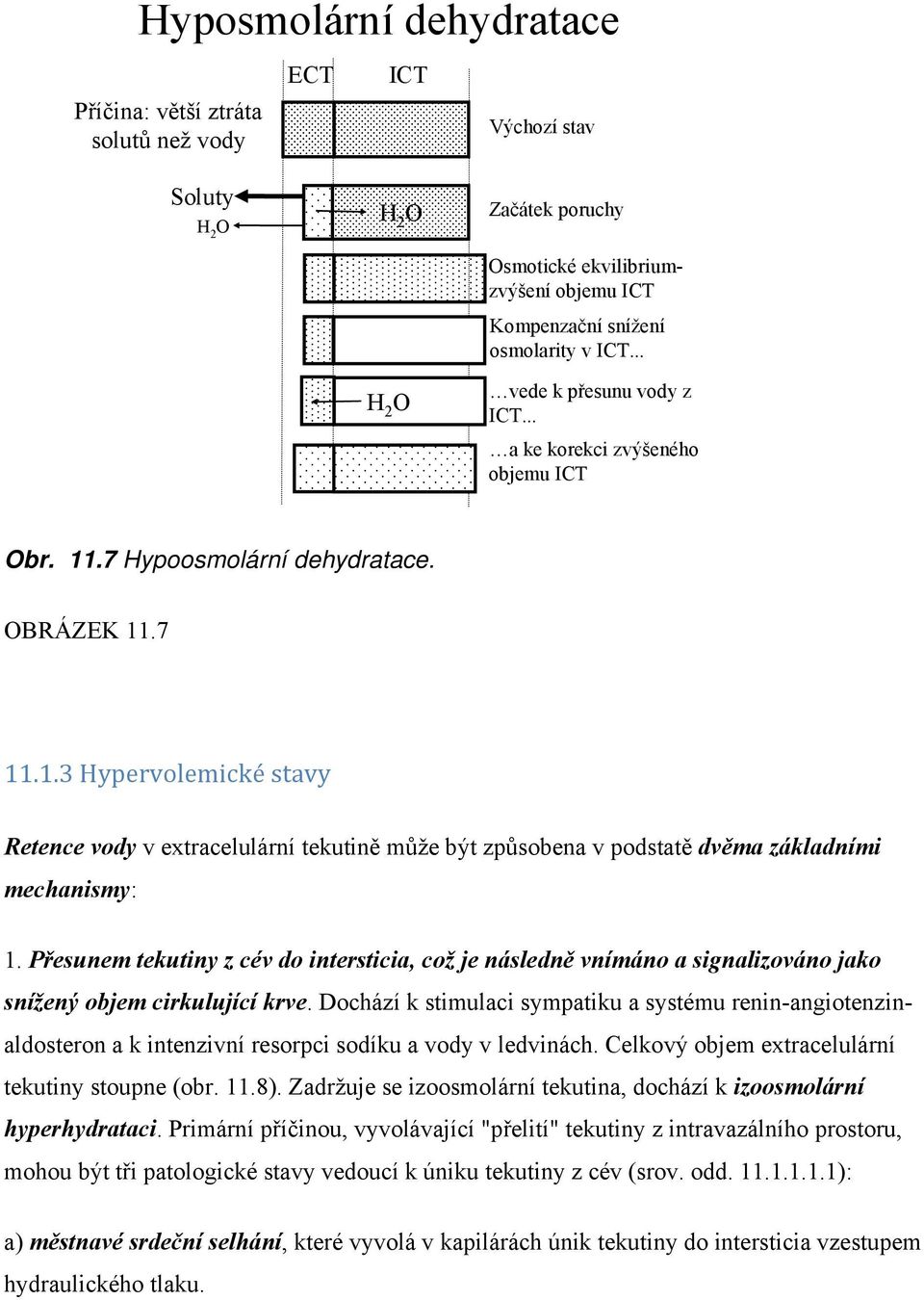 Přesunem tekutiny z cév do intersticia, což je následně vnímáno a signalizováno jako snížený objem cirkulující krve.