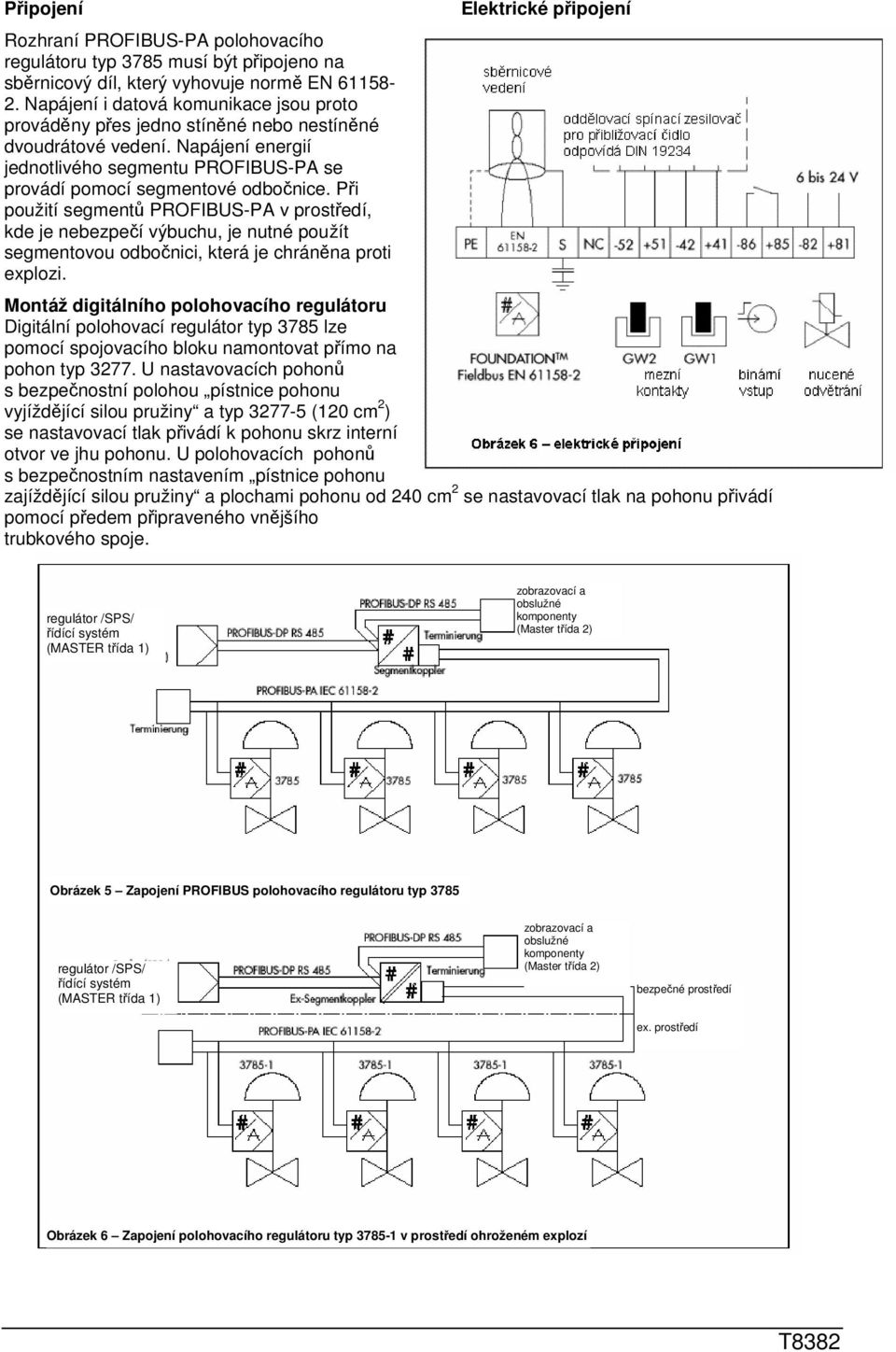 Při použití segmentů PROFIBUS-PA v prostředí, kde je nebezpečí výbuchu, je nutné použít segmentovou odbočnici, která je chráněna proti explozi.