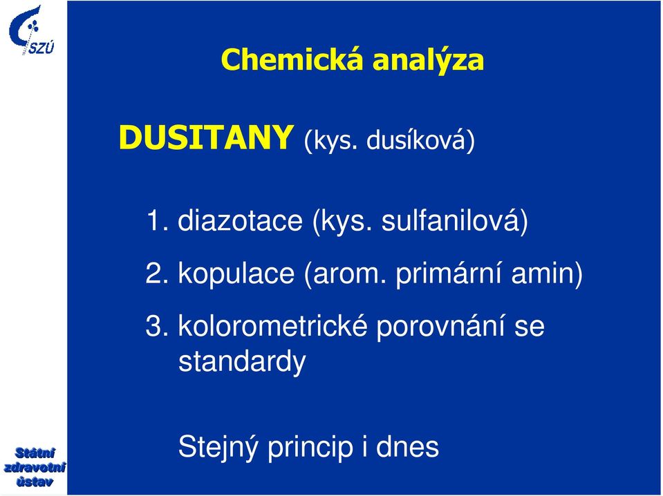 sulfanilová) 2. kopulace (arom.