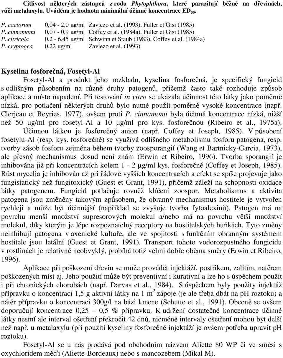 cryptogea 0,22 µg/ml Zaviezo et al.