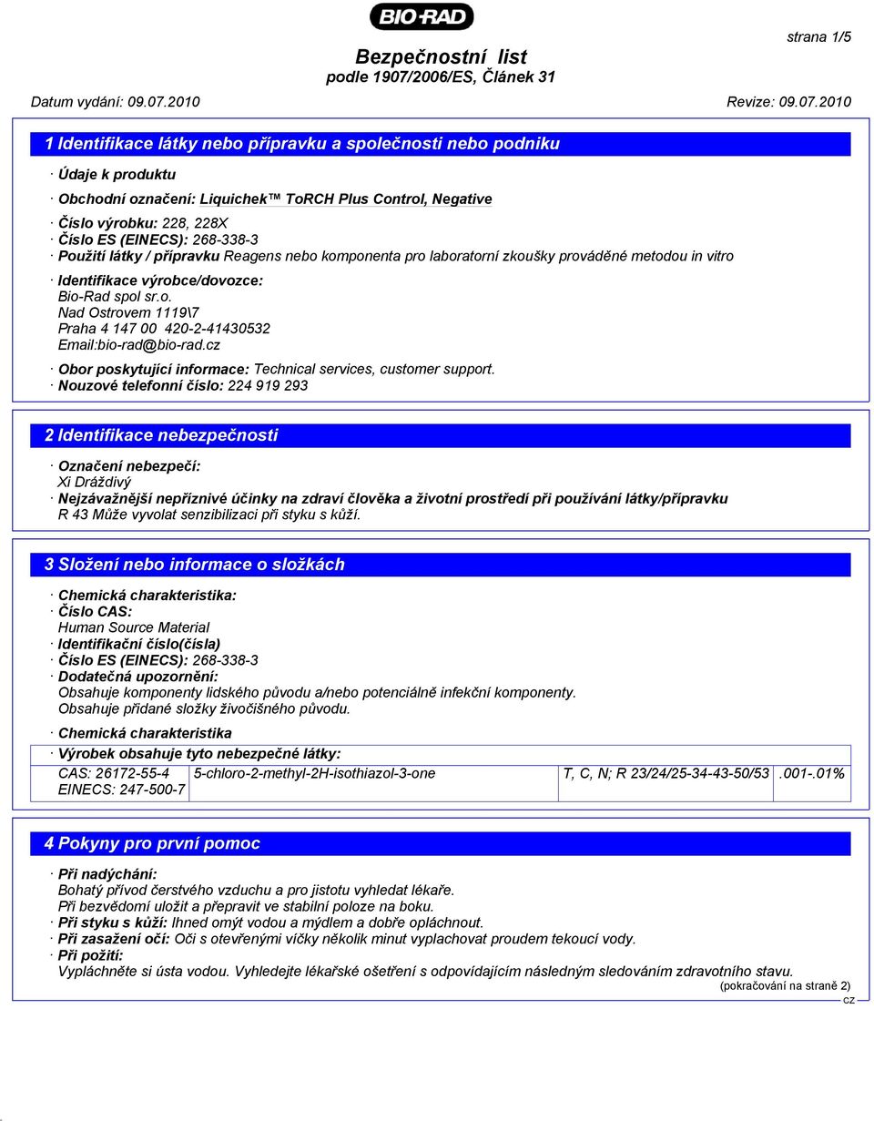 cz Obor poskytující informace: Technical services, customer support.