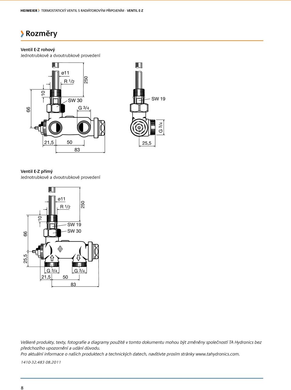 diagramy použité v tomto dokumentu mohou být změněny společností TA Hydronics bez předchozího upozornění a udání důvodu.