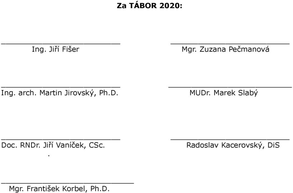 D. MUDr. Marek Slabý Doc. RNDr.