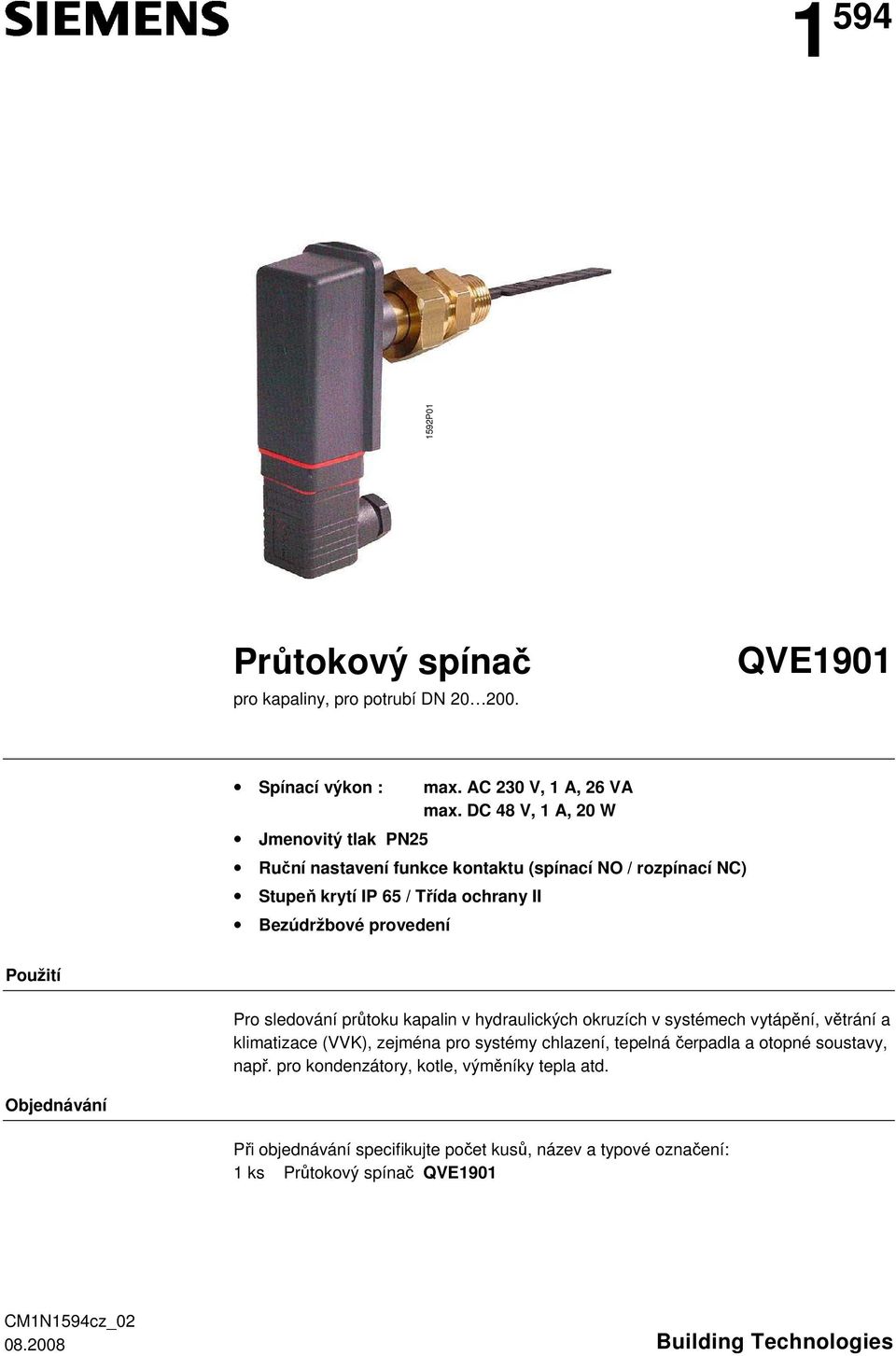 průtoku kapalin v hydraulických okruzích v systémech vytápění, větrání a klimatizace (K), zejména pro systémy chlazení, tepelná čerpadla a otopné soustavy,