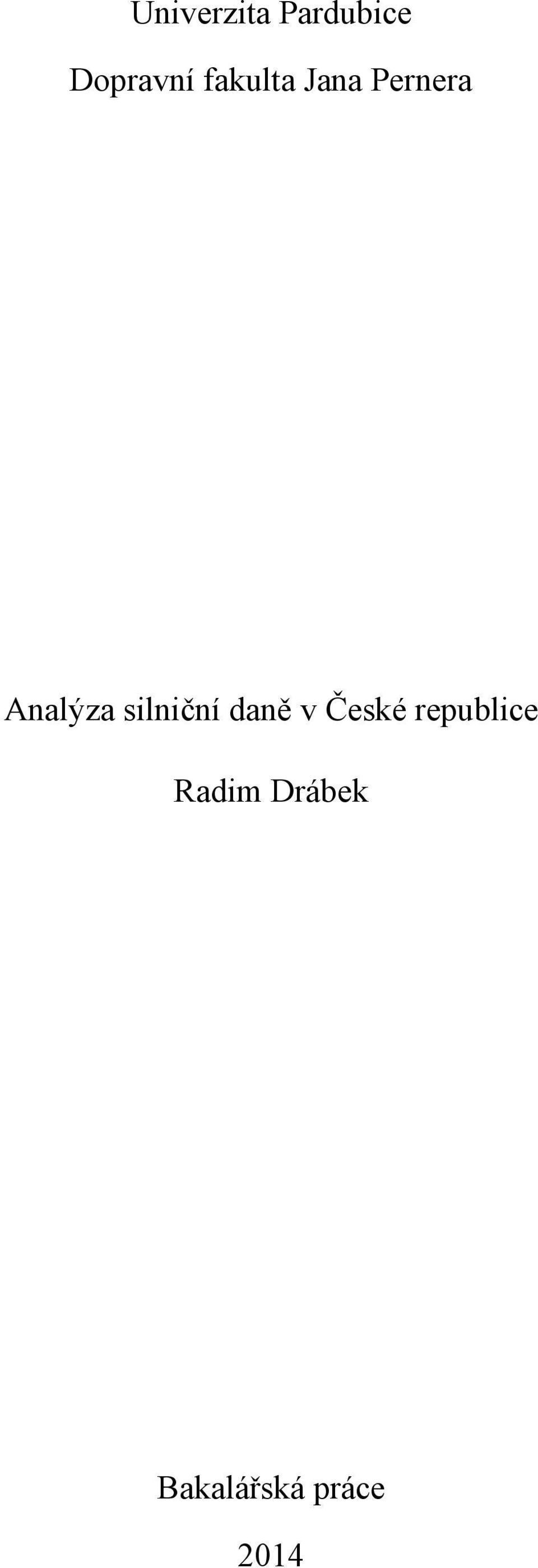 silniční daně v České republice