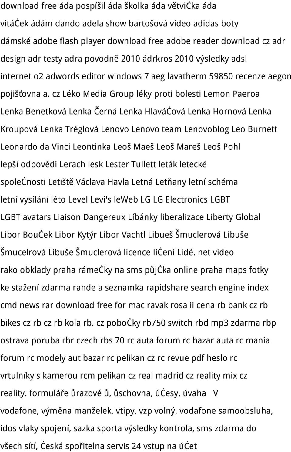 cz Léko Media Group léky proti bolesti Lemon Paeroa Lenka Benetková Lenka Černá Lenka Hlaváčová Lenka Hornová Lenka Kroupová Lenka Tréglová Lenovo Lenovo team Lenovoblog Leo Burnett Leonardo da Vinci