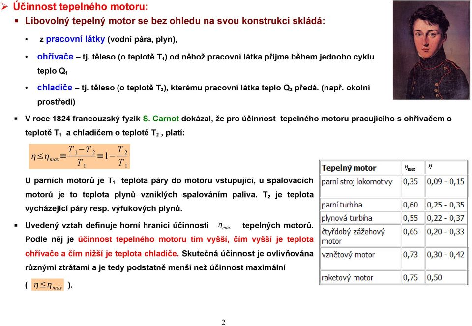 okolní prostředí) V roce 1824 francouzský fyzik S.