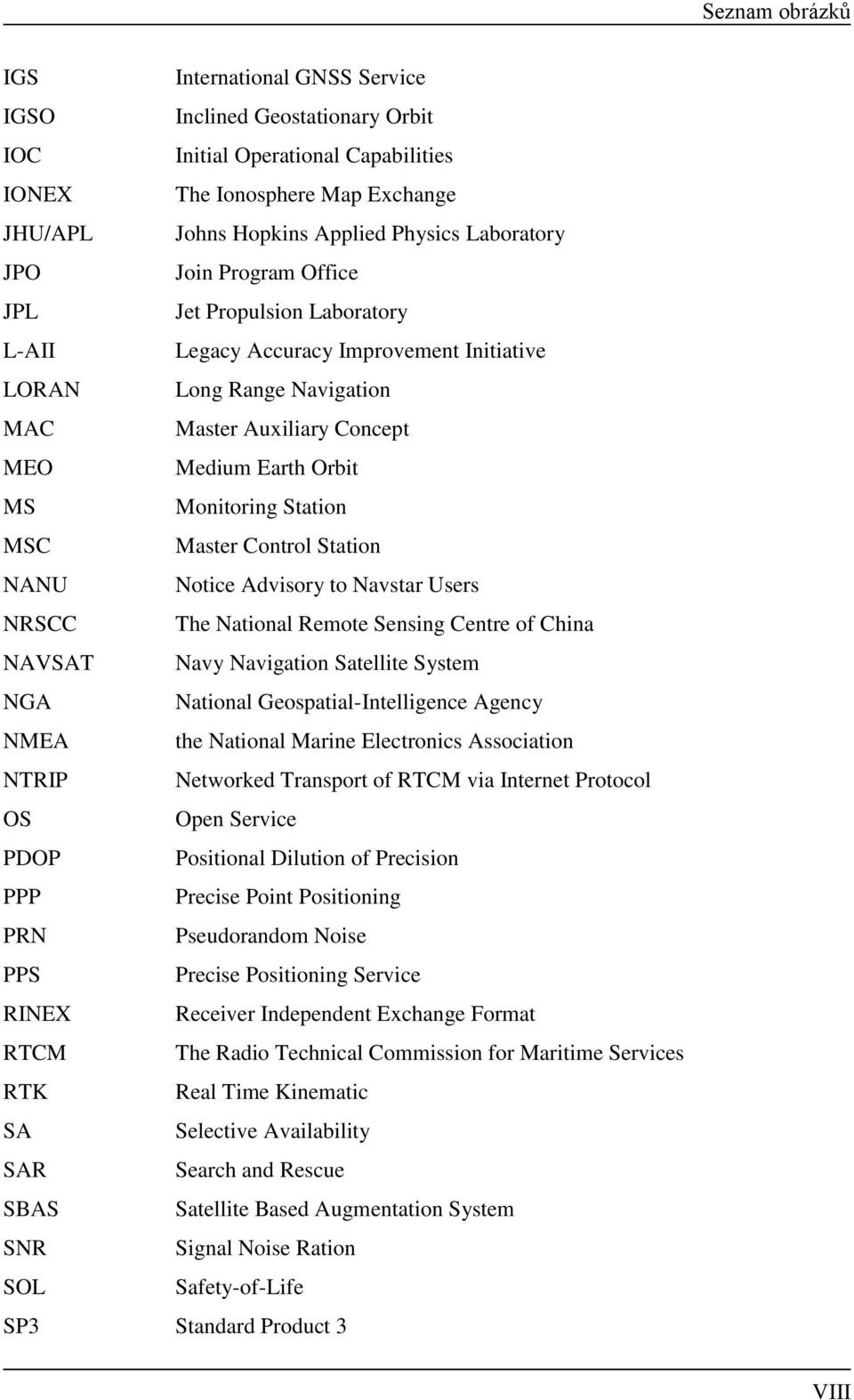 Staton NANU Notce Advsory to Navstar Users NRSCC The Natonal Remote Sensng Centre of Chna NAVSAT Navy Navgaton Satellte System NGA Natonal Geospatal-Intellgence Agency NMEA the Natonal Marne