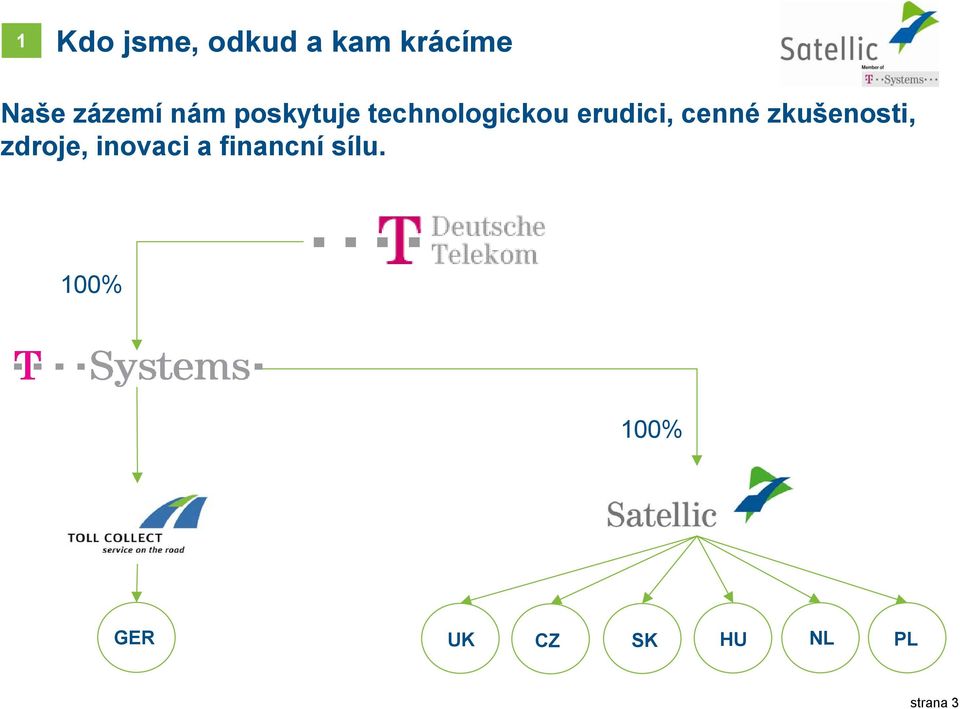 zkušenosti, zdroje, inovaci a financní sílu.