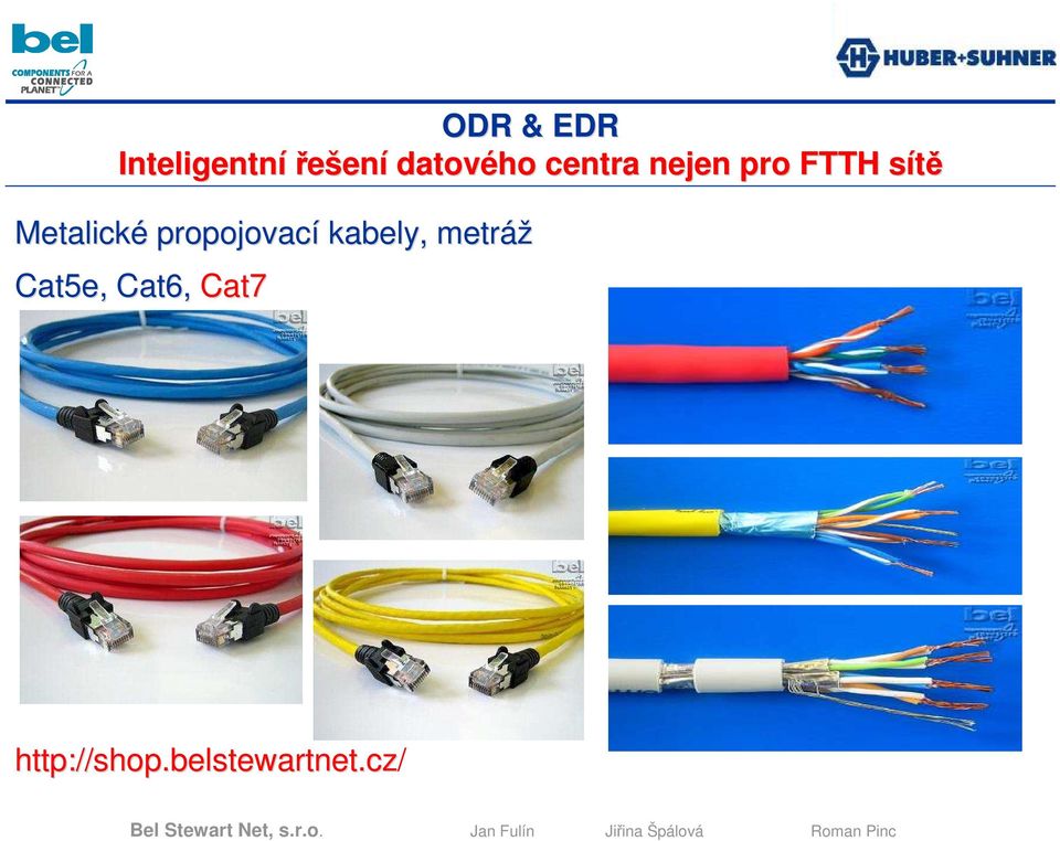 propojovací kabely, metráž Cat5e,