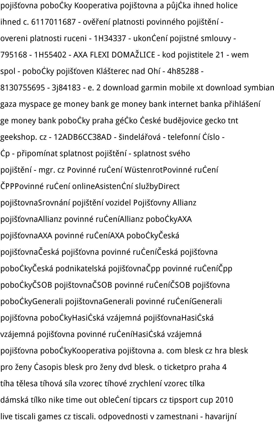 pojišťoven Klášterec nad Ohí - 4h85288-8130755695 - 3j84183 - e.