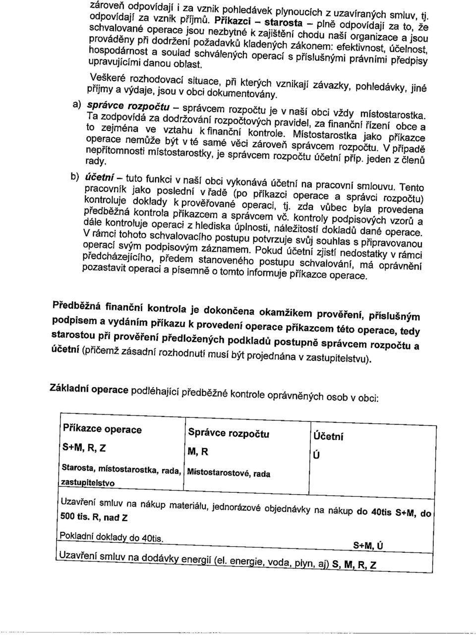 hospodárnost a soulad schválených operací s příslušnými právními předpisy upravujícími danou oblast.