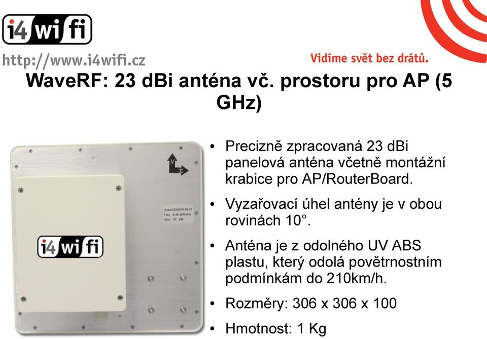 montážní krabice pro AP/RouterBoard.