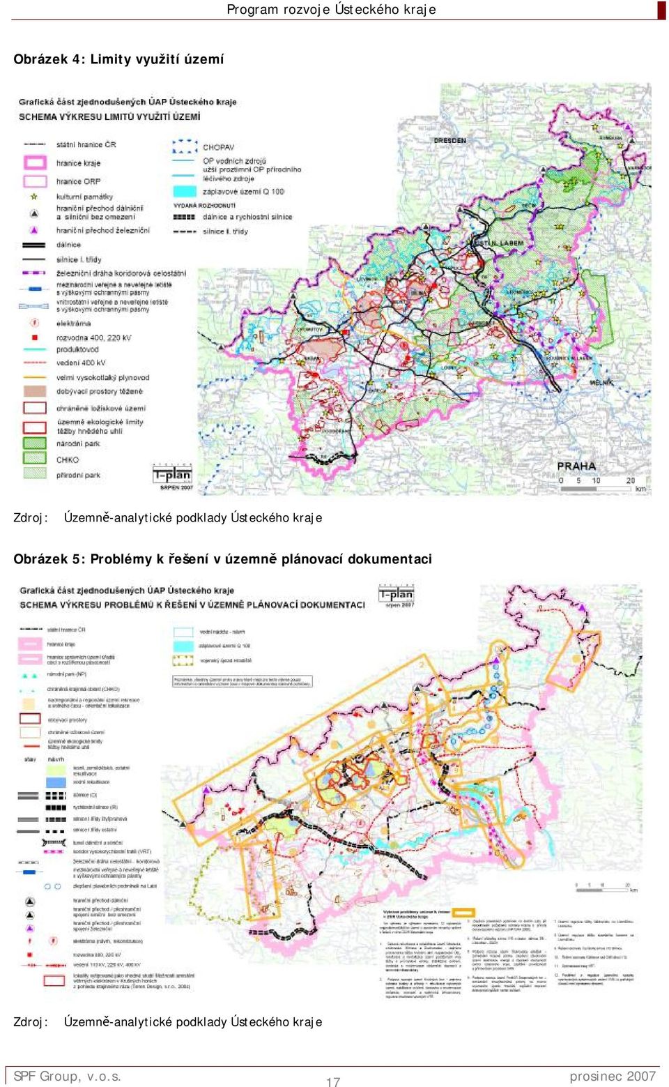 Obrázek 5: Problémy k řešení v územně plánovací