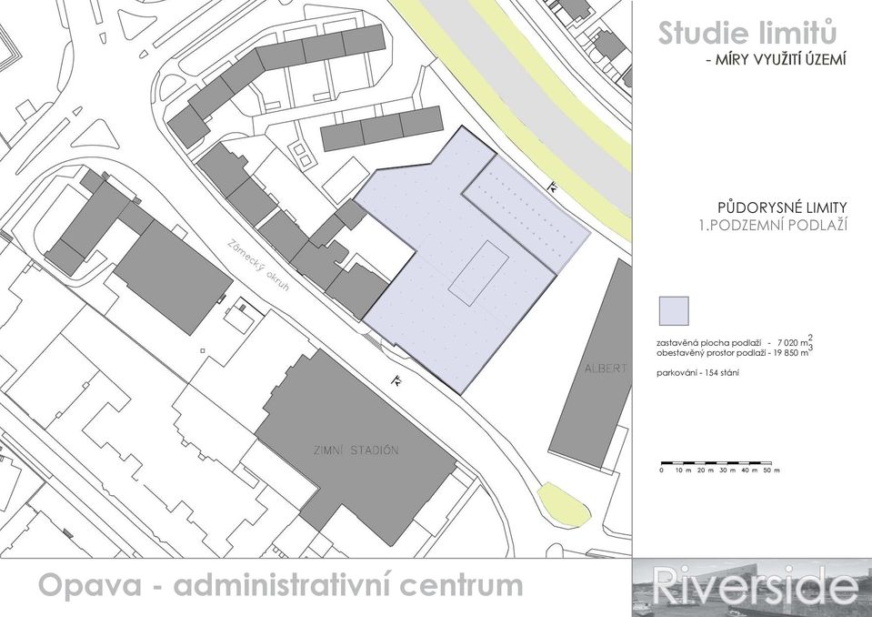 podlaží - 7 020 m 2 obestavěný