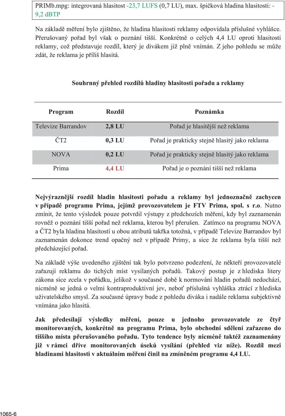 Z jeho pohledu se m že zdát, že reklama je p íliš hlasitá.