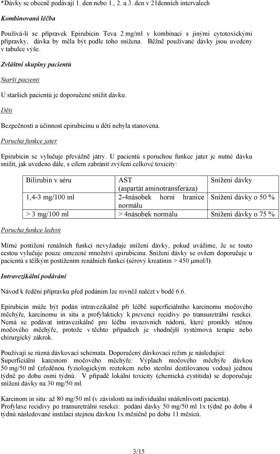 Běžně používané dávky jsou uvedeny v tabulce výše. Zvláštní skupiny pacientů Starší pacienti U starších pacientů je doporučené snížit dávku.