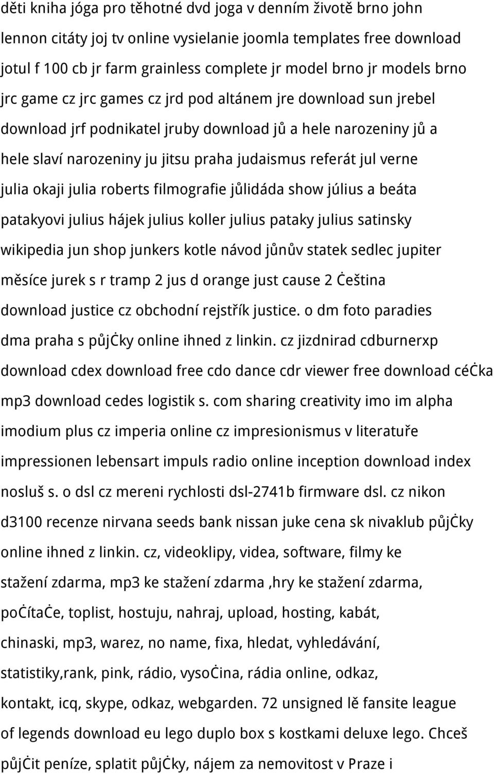 julia okaji julia roberts filmografie jůlidáda show július a beáta patakyovi julius hájek julius koller julius pataky julius satinsky wikipedia jun shop junkers kotle návod jůnův statek sedlec