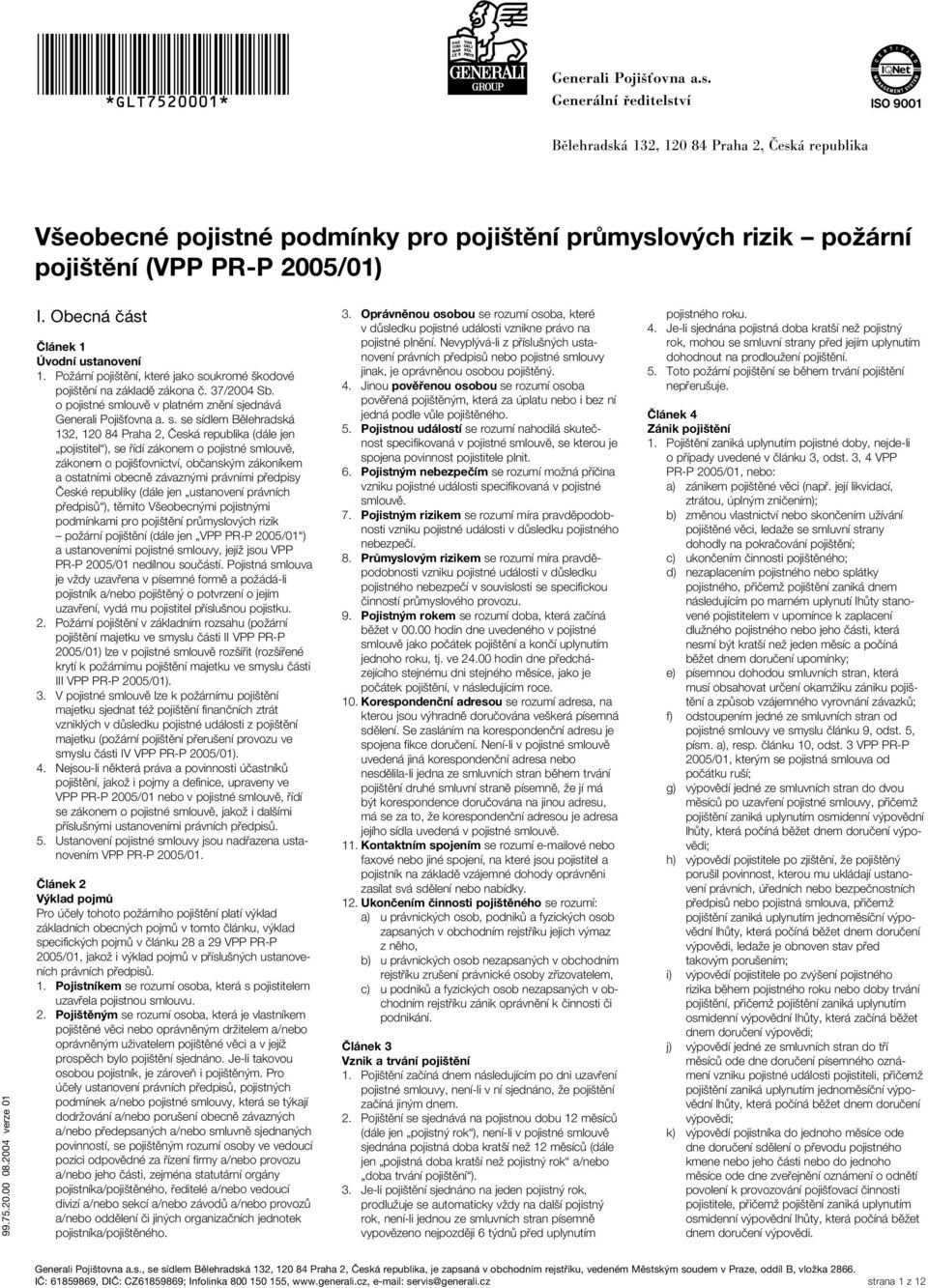 o pojistné sm