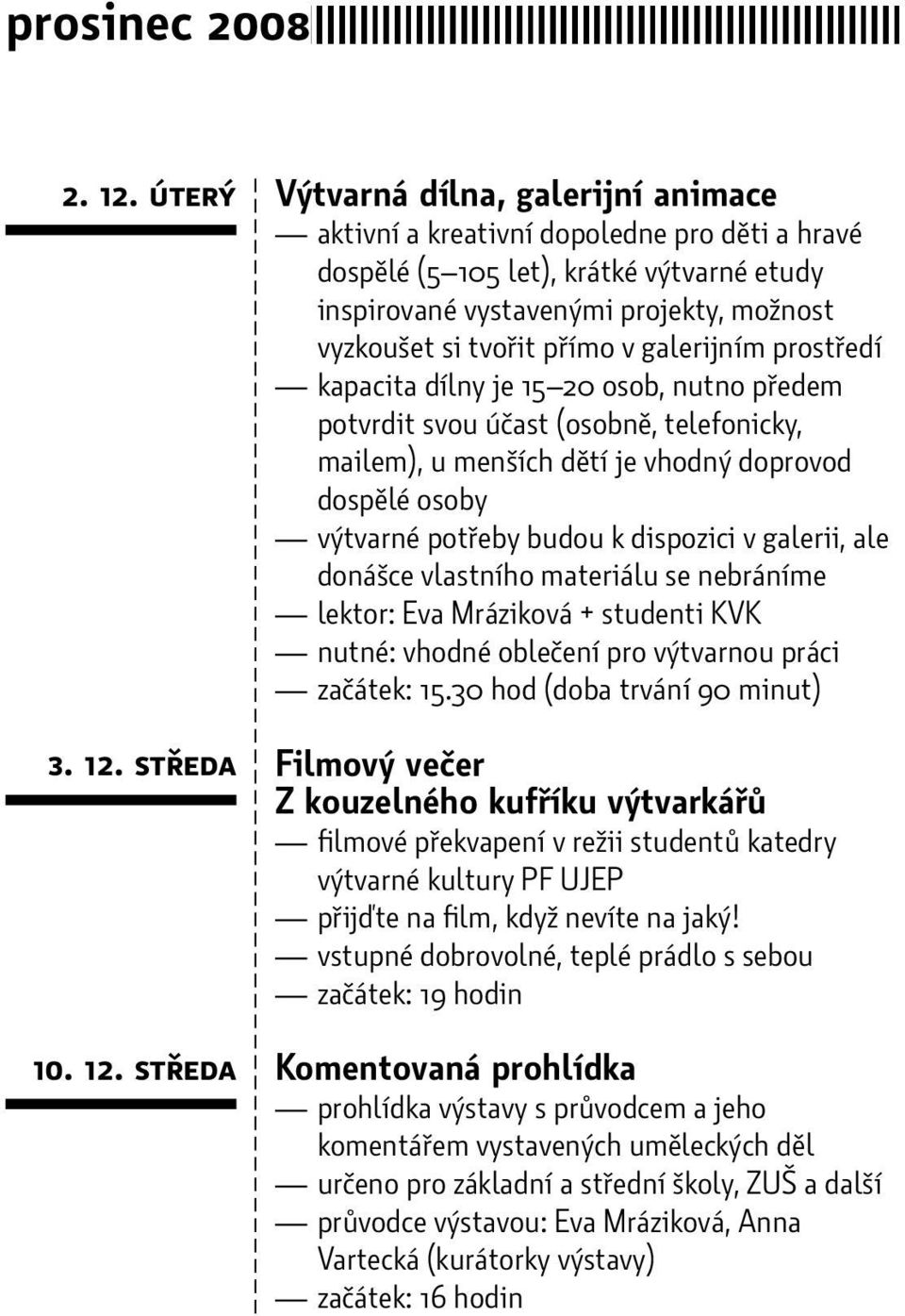 středa 10. 12.