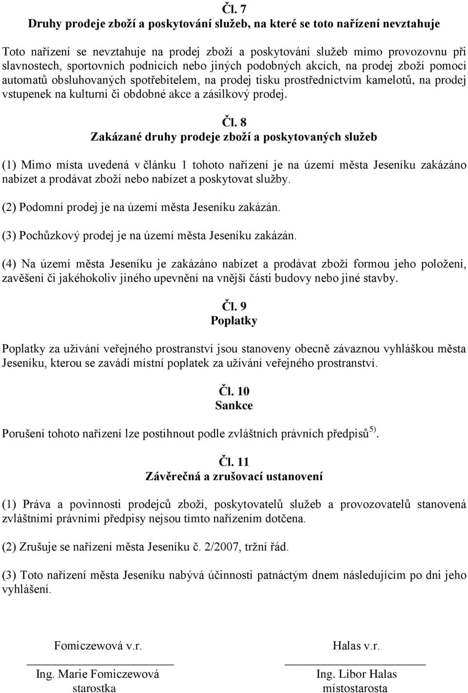 zásilkový prodej. Čl.