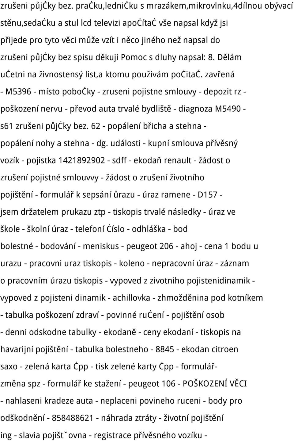 spisu děkuji Pomoc s dluhy napsal: 8. Dělám učetni na živnostensý list,a ktomu použivám počitač.