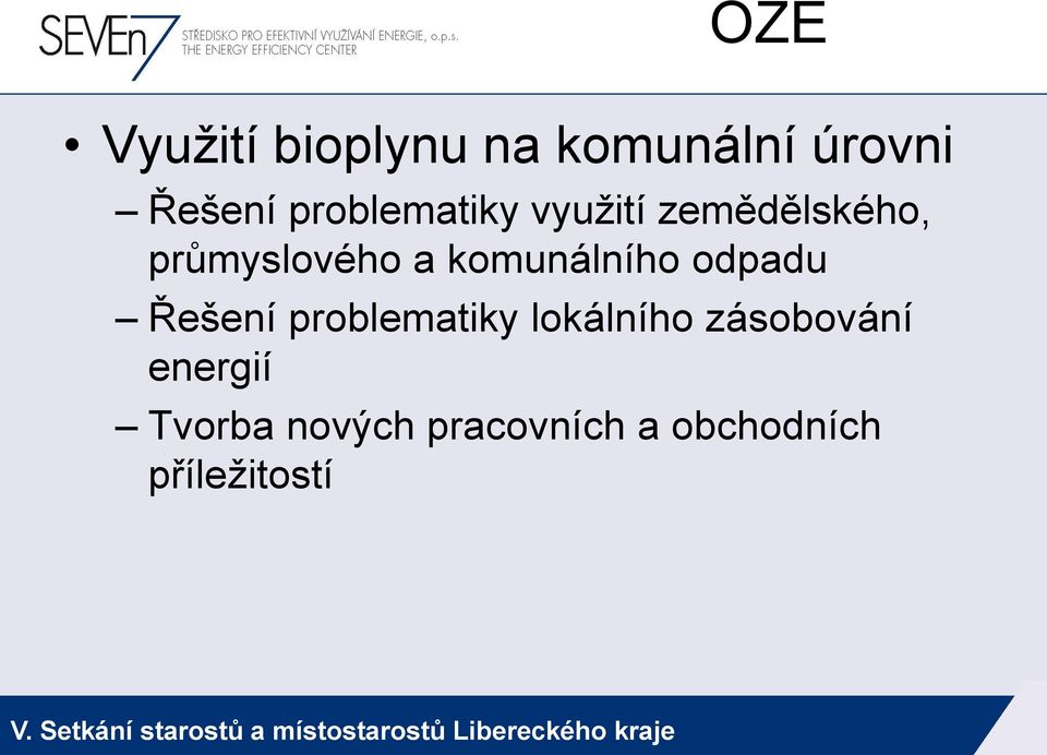 komunálního odpadu Řešení problematiky lokálního