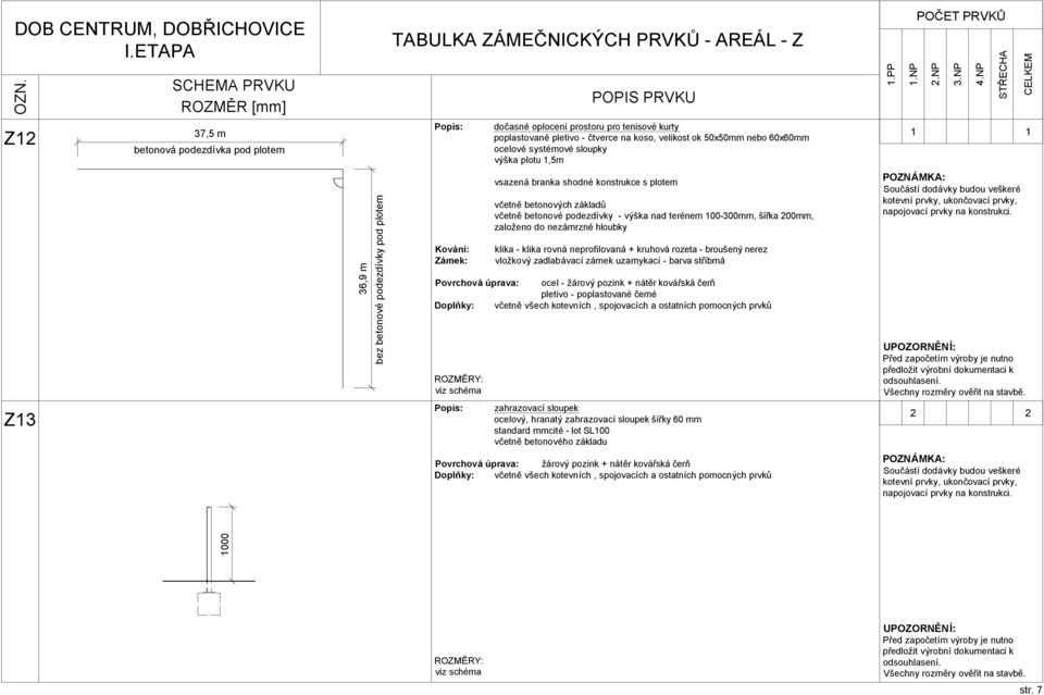 šířka 200mm, založeno do nezámrzné hloubky vložkový zadlabávací zámek uzamykací - barva stříbrná Povrchová úprava: ocel - žárový pozink + nátěr kovářská čerň pletivo - poplastované černé