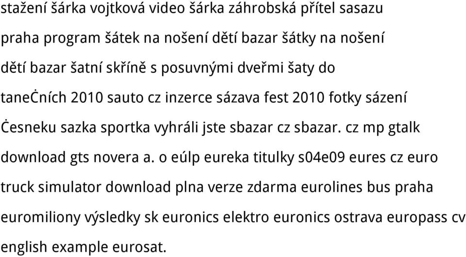 vyhráli jste sbazar cz sbazar. cz mp gtalk download gts novera a.