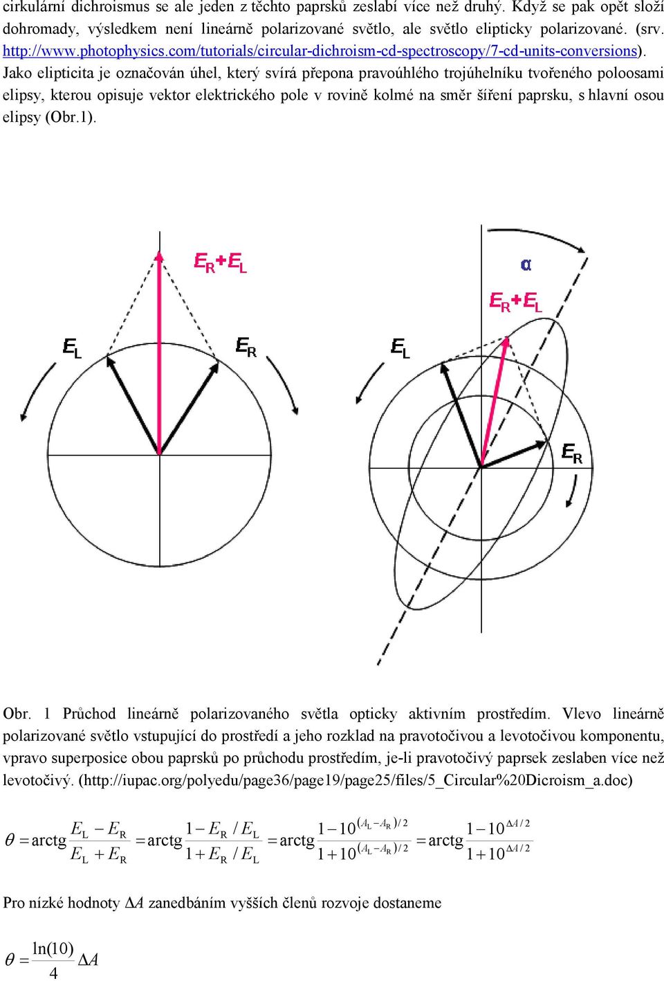 Jako elipticita je označován úhel, který svírá přepona pravoúhlého trojúhelníku tvořeného poloosami elipsy, kterou opisuje vektor elektrického pole v rovině kolmé na směr šíření paprsku, s hlavní