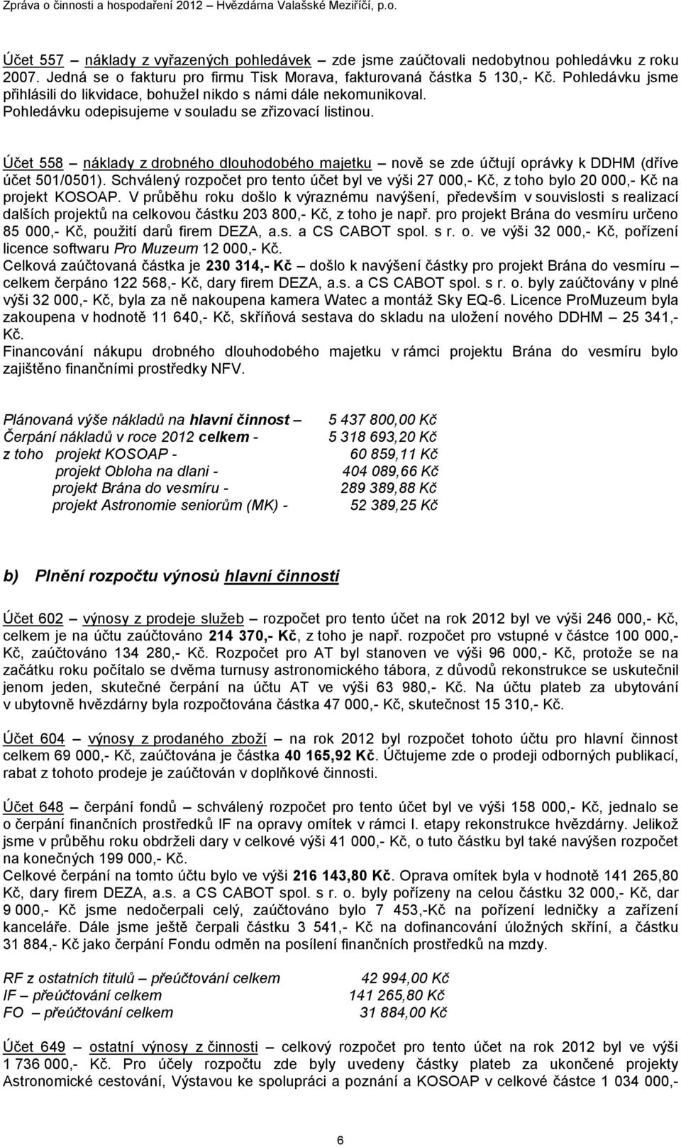 Účet 558 náklady z drobného dlouhodobého majetku nově se zde účtují oprávky k DDHM (dříve účet 501/0501).