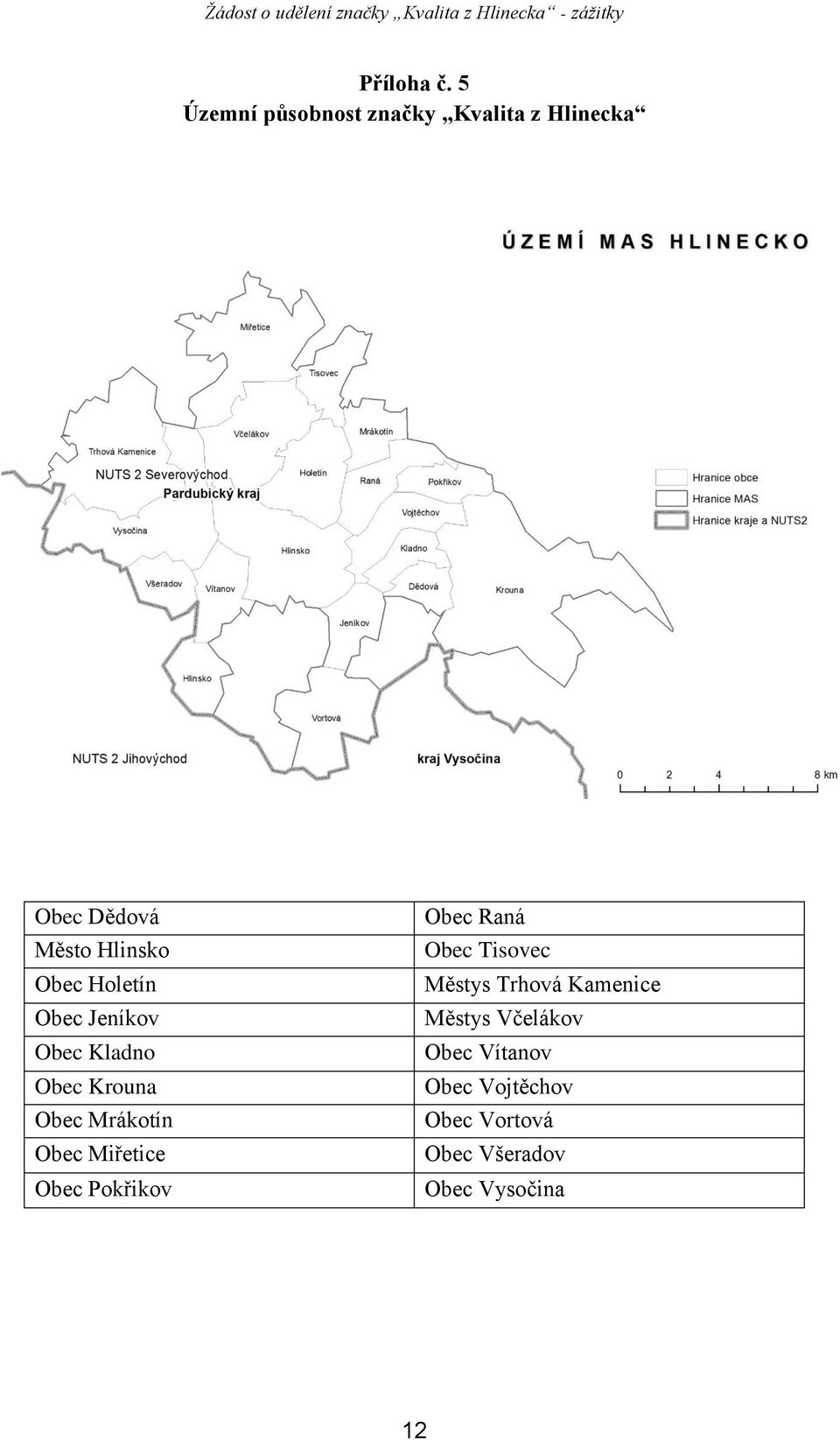 Holetín Obec Jeníkov Obec Kladno Obec Krouna Obec Mrákotín Obec Miřetice