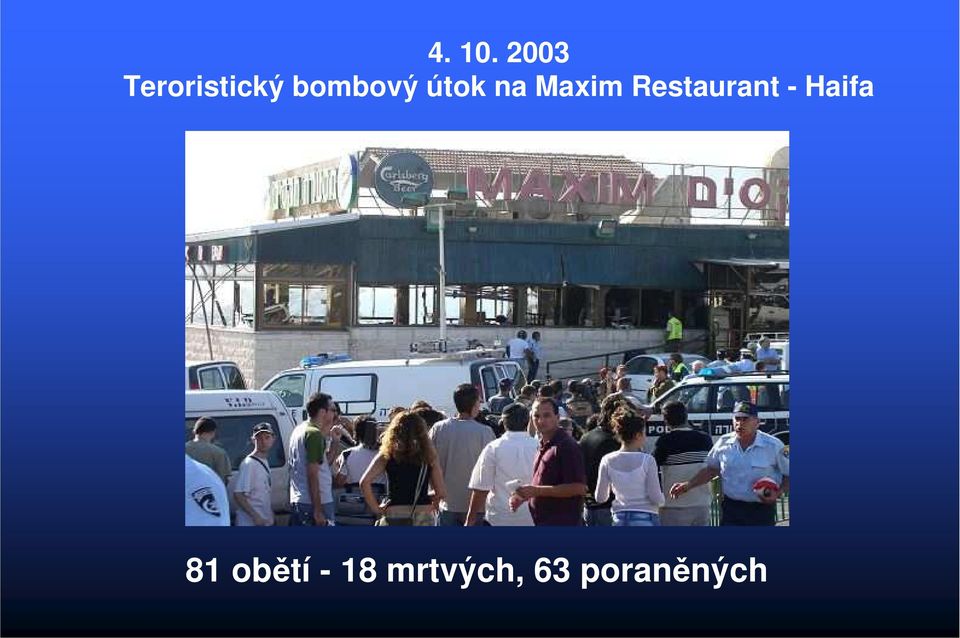 útok na Maxim Restaurant