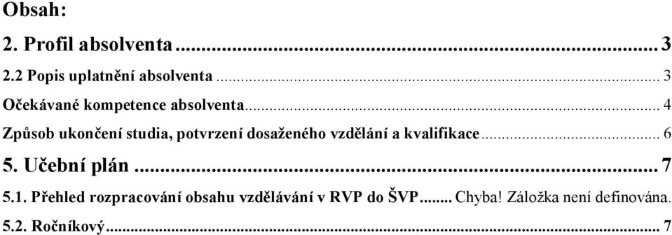 .. 4 Způsob ukončení studia, potvrzení dosaženého vzdělání a kvalifikace... 6 5.