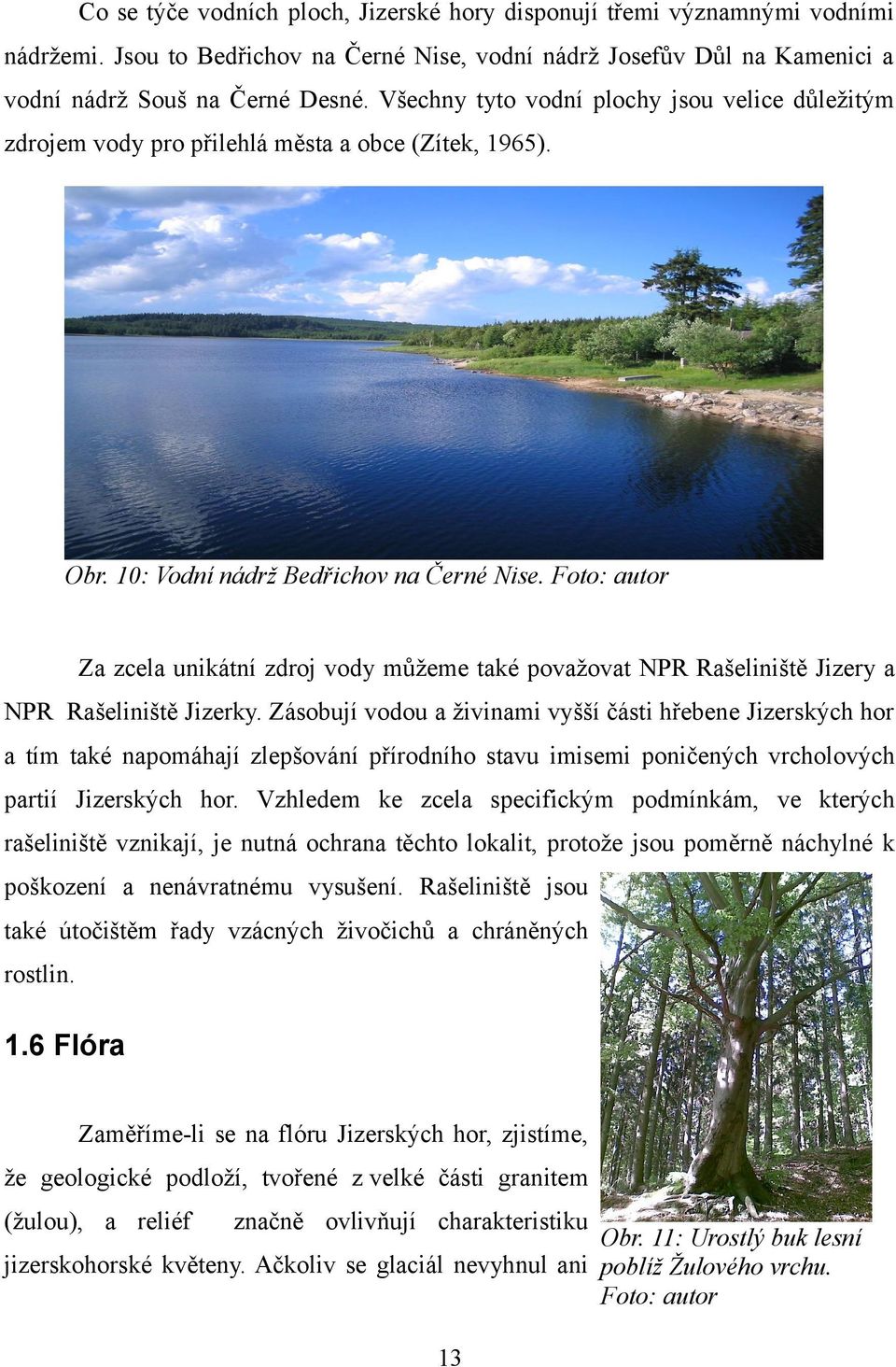 Foto: autor Za zcela unikátní zdroj vody můžeme také považovat NPR Rašeliniště Jizery a NPR Rašeliniště Jizerky.