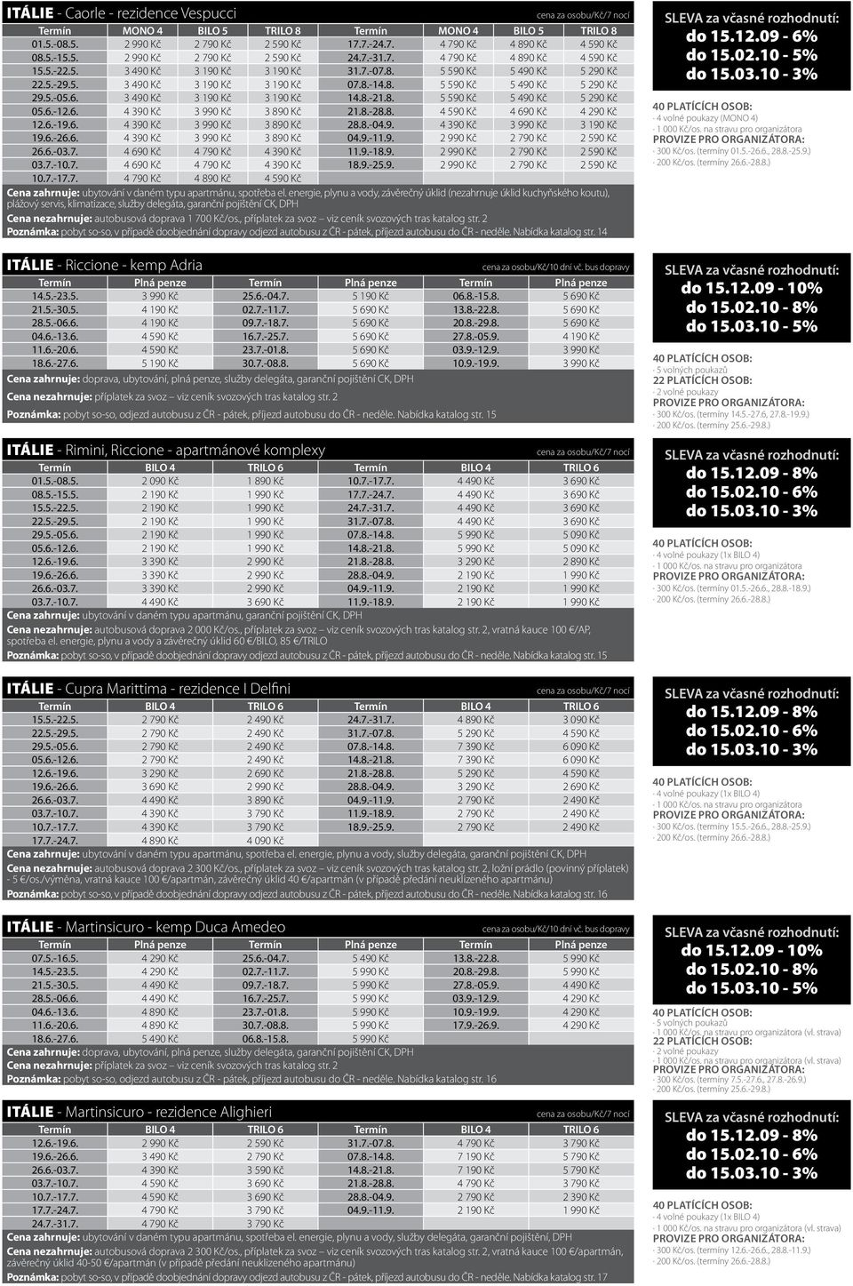 6. 3 490 Kč 3 190 Kč 3 190 Kč 14.8.-21.8. 5 590 Kč 5 490 Kč 5 290 Kč 05.6.-12.6. 4 390 Kč 3 990 Kč 3 890 Kč 21.8.-28.8. 4 590 Kč 4 690 Kč 4 290 Kč 12.6.-19.6. 4 390 Kč 3 990 Kč 3 890 Kč 28.8.-04.9. 4 390 Kč 3 990 Kč 3 190 Kč 19.