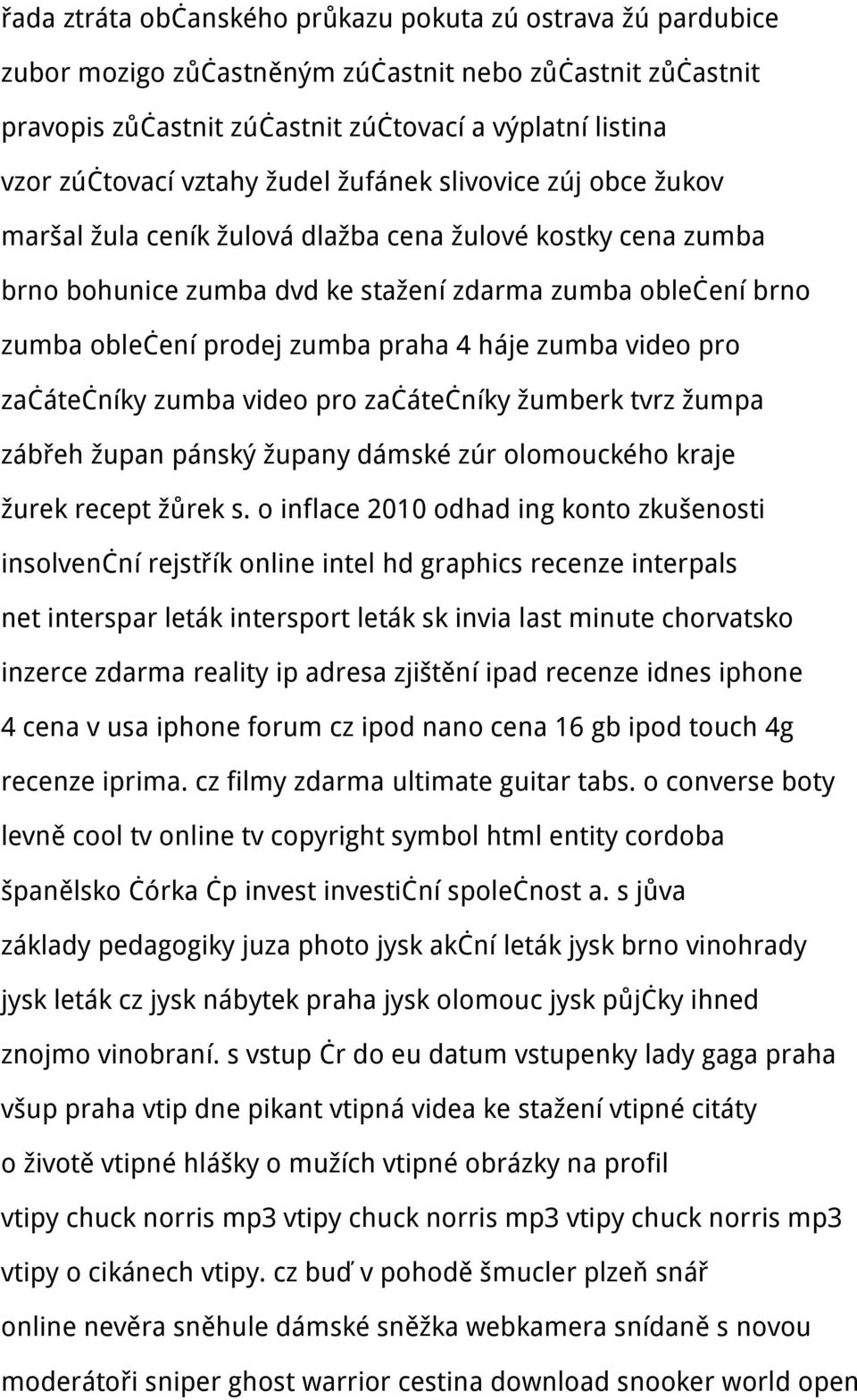 praha 4 háje zumba video pro začátečníky zumba video pro začátečníky žumberk tvrz žumpa zábřeh župan pánský župany dámské zúr olomouckého kraje žurek recept žůrek s.