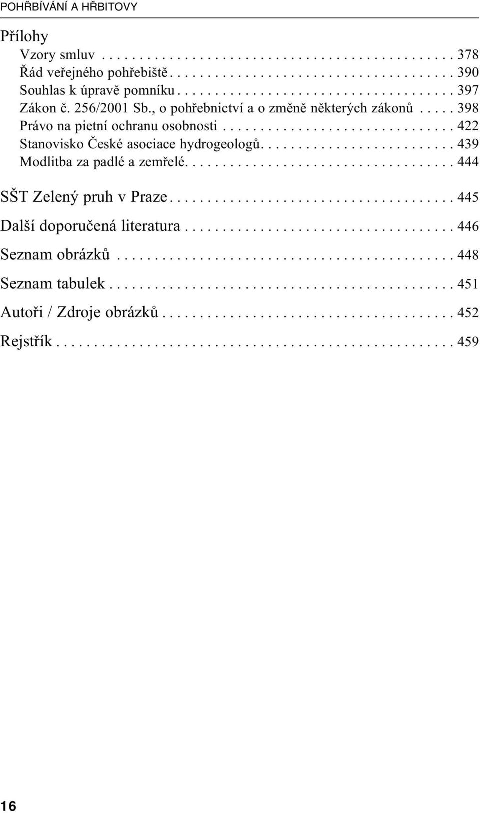 ......................... 439 Modlitba za padlé a zemřelé.................................... 444 SŠT Zelený pruh v Praze...................................... 445 Další doporučená literatura.