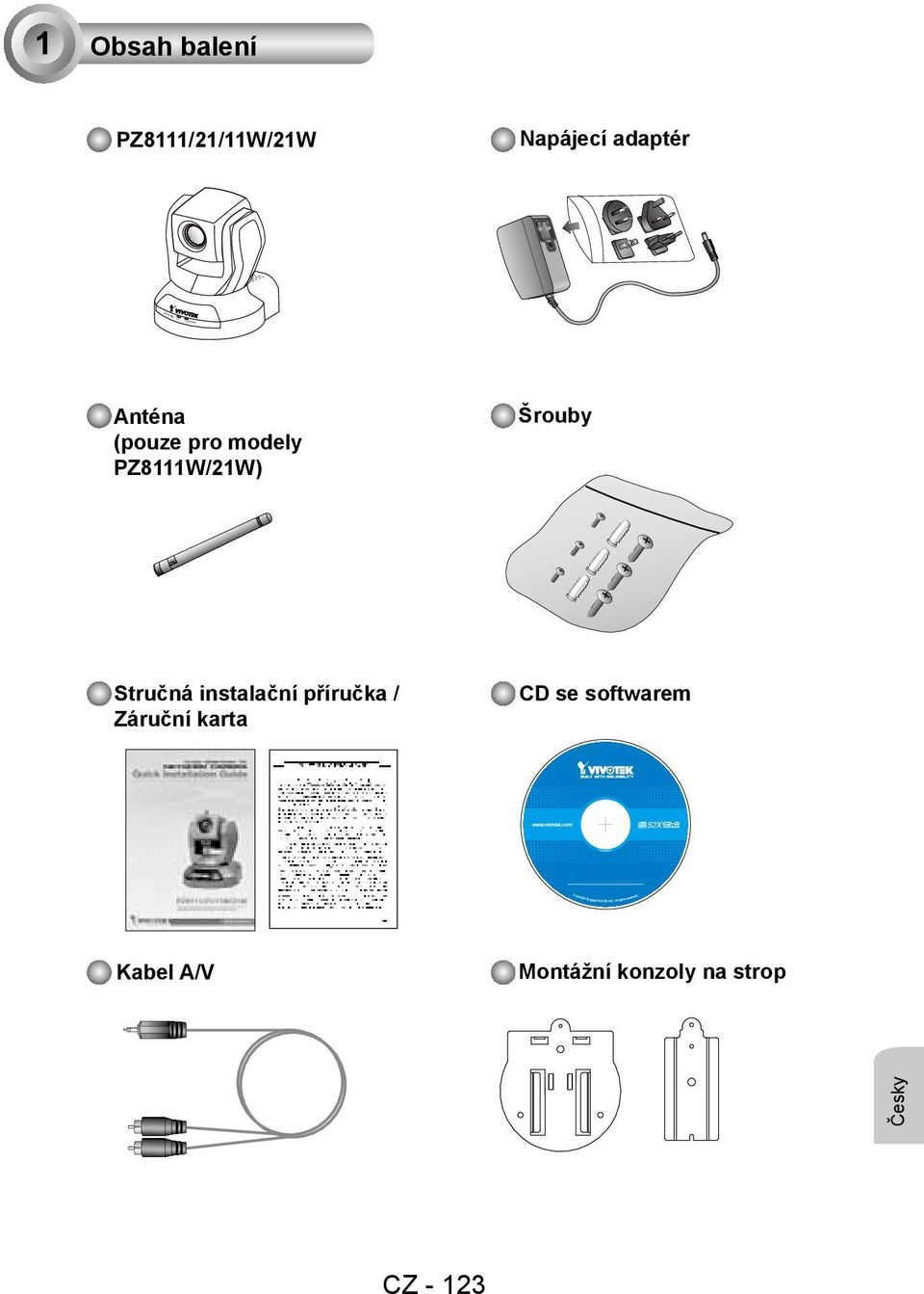 Stručná instalační příručka / Záruční karta CD se