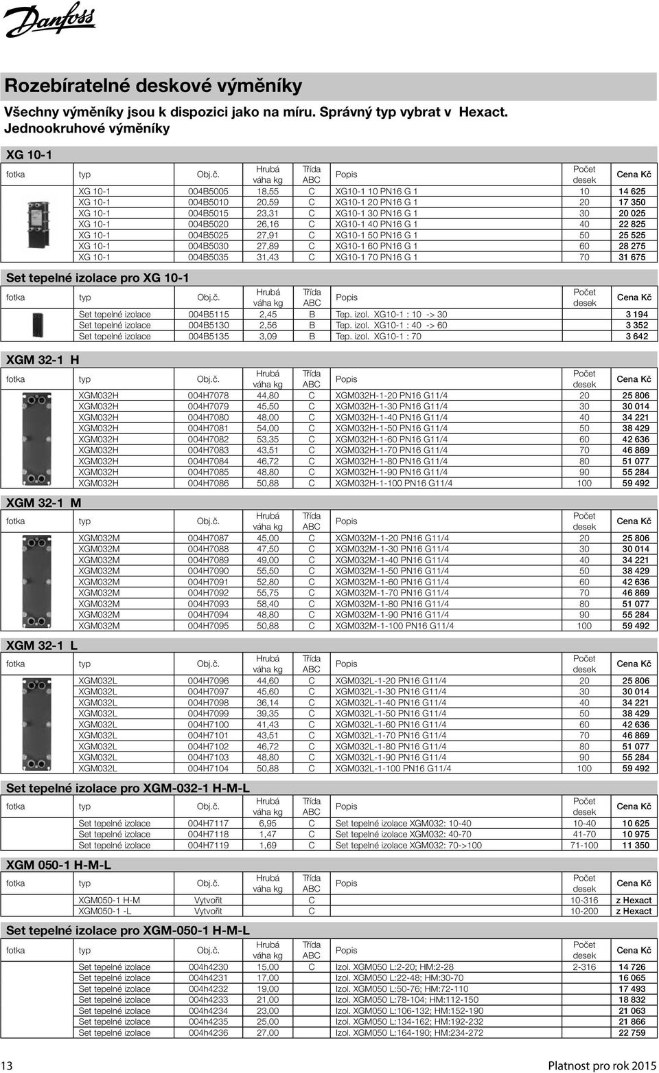 XG10-1 40 PN16 G 1 40 22 825 XG 10-1 004B5025 27,91 C XG10-1 50 PN16 G 1 50 25 525 XG 10-1 004B5030 27,89 C XG10-1 60 PN16 G 1 60 28 275 XG 10-1 004B5035 31,43 C XG10-1 70 PN16 G 1 70 31 675 Set