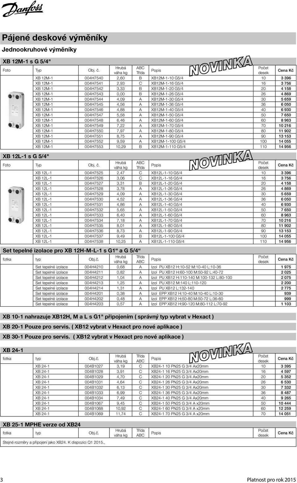 XB12M-1-26 G5/4 26 4 869 XB 12M-1 004H7544 4,09 A XB12M-1-30 G5/4 30 5 659 XB 12M-1 004H7545 4,56 A XB12M-1-36 G5/4 36 6 050 XB 12M-1 004H7546 4,88 A XB12M-1-40 G5/4 40 6 930 XB 12M-1 004H7547 5,58 A