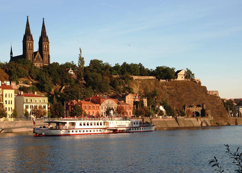 Vyšehrad is a historical fort - the oldest castle in Prague probably built in the 10th century, on a hill over the Vltava River the Vyšehrad Cemetery Slavin contains the remains of many famous people