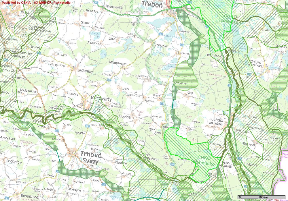 Mapa ÚSES C.II.6.1. Významné krajinné prvky Nejbližšími významnými krajinnými prvky jsou dle zákona č.114/1992 Sb., 3 lesy a vodoteče. Významné krajinné prvky zaregistrované dle 6 zákona č.