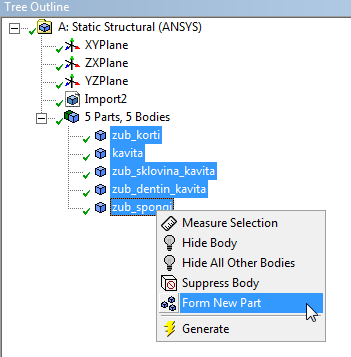 V programové prostředí ANSYS Workbench nejprve zadejte typ analýzy, která se bude řešit.