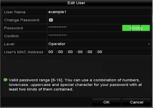 Kliknutím na ikonu odstraníte vybraný uživatelský účet. 15.5.3 Úpravy uživatele Pro přidané uživatelské účty můžete upravovat parametry. 1. Vstupte do rozhraní správy uživatelů.