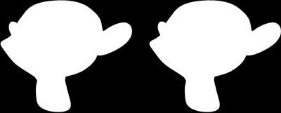 Obr. 5.4: Srovnání konstantního stínování (vlevo) a Phongova stínování (vpravo). byly vytvořeny především pro počítačovou grafiku.